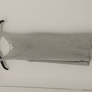 Reiss silver knit tank